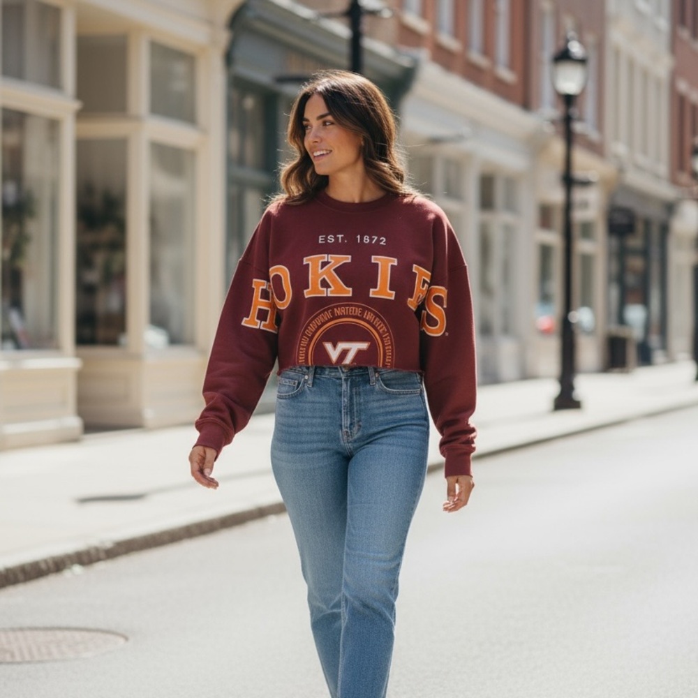 Maroon Virginia Tech Sweatshirt